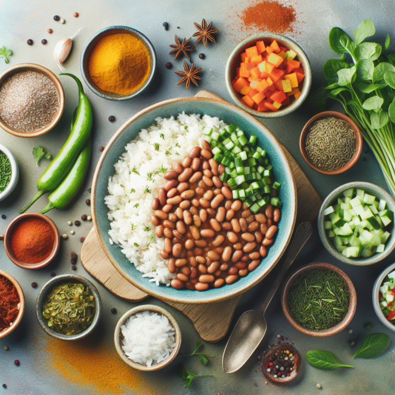 budget-friendly vegan meal prep featuring rice and beans