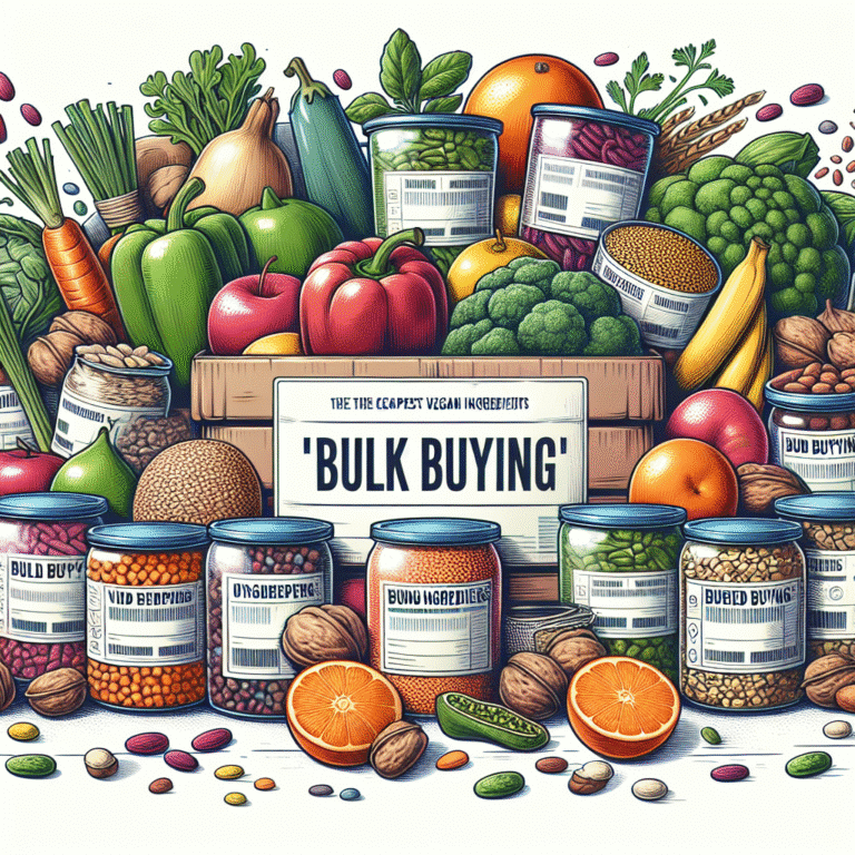 bulk buying: cheapest vegan ingredients to consider