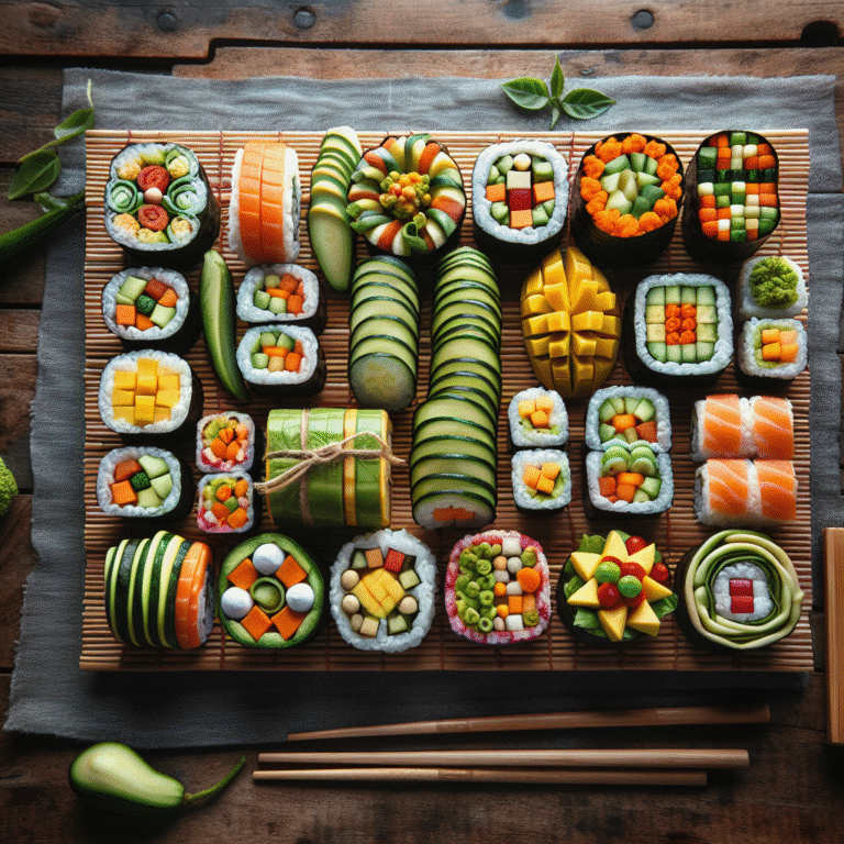 creative cheap vegan sushi rolls