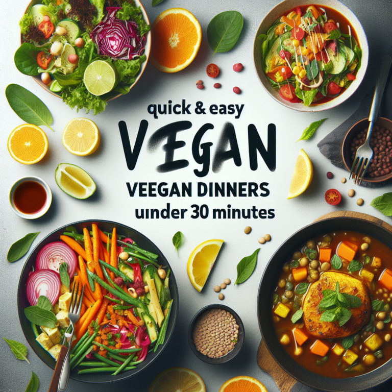 Easy Vegan Dinners in Under 30 Minutes