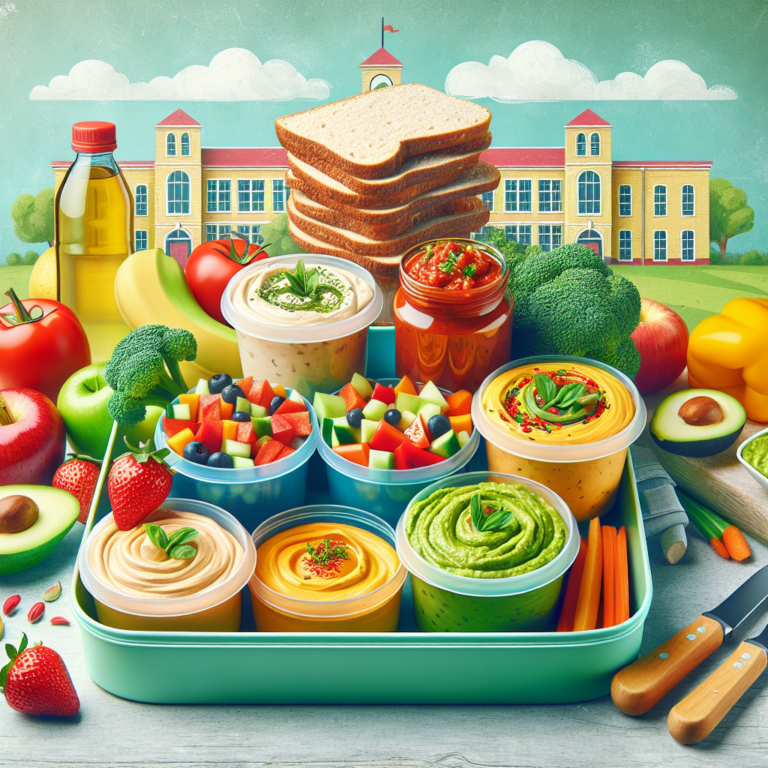 delicious vegan dips for school lunches