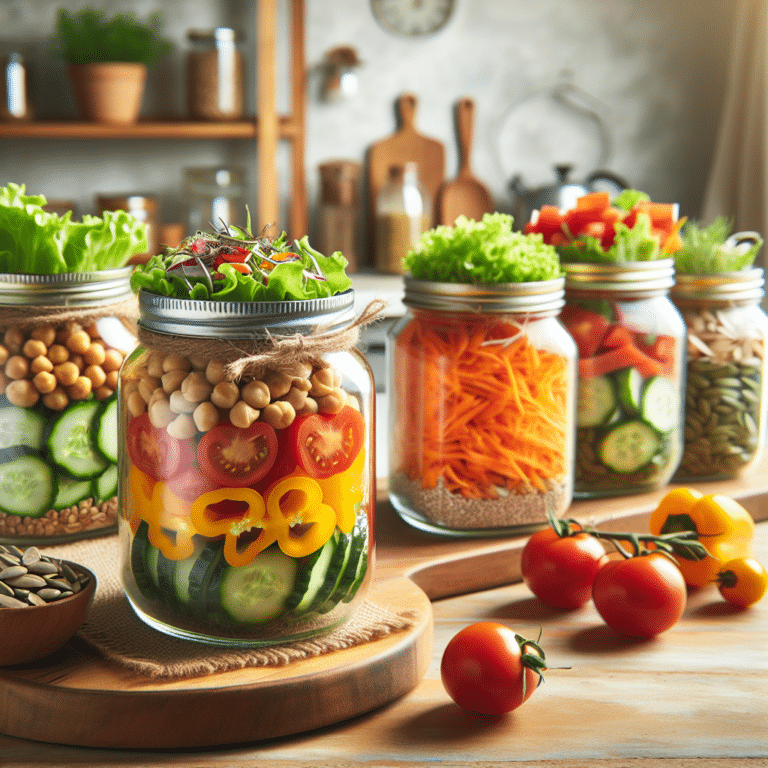 creative mason jar vegan salad recipes