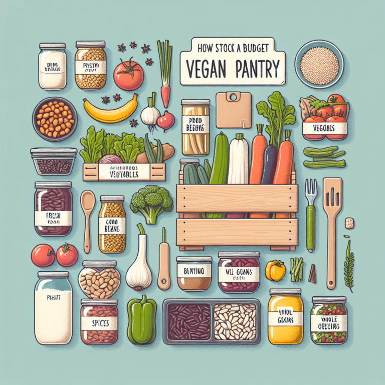 how to stock a budget vegan pantry