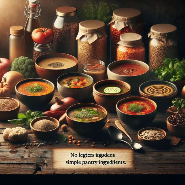 quick vegan soups with pantry ingredients