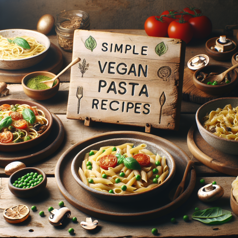simple vegan pasta recipes with few ingredients