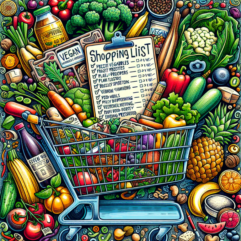 weekly vegan meal prep shopping list