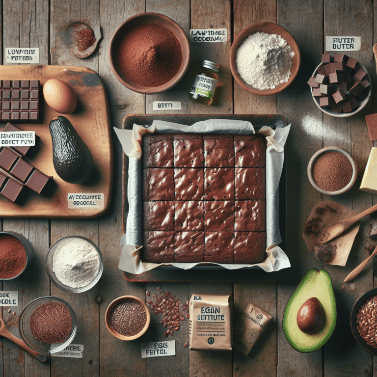 easy vegan brownies on a budget
