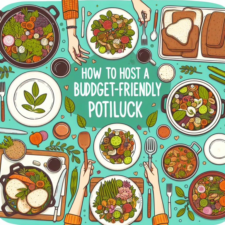 how to host a budget-friendly vegan potluck