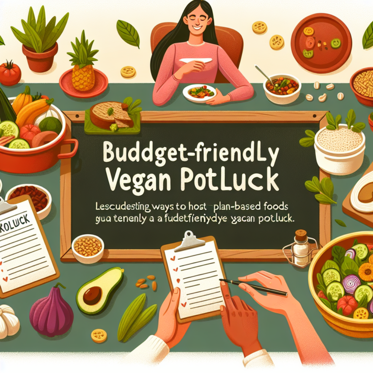 how to host a budget-friendly vegan potluck